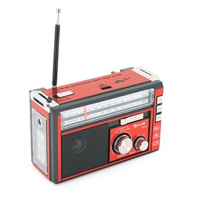 Радиоприемник GOLON RX381BT, LED, 3W, AM/FM радио, Входы microSD, USB, Bluetooth, питание от 220+АКБ+2*LR20, корпус пластмасс, BOX