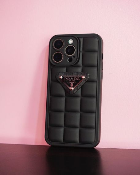 Силіконовий чохол з логотипом PRADA для iPhone 14 Pro Max колір Чорний | Зображення 1
