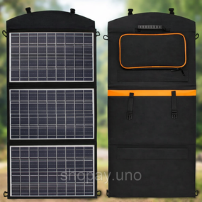 Складна Сонячна Панель 100w / Портативна сонячна панель на 3 секції USB 100W