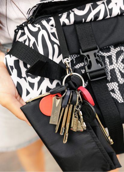 Большая женская поясная сумка бананка Sambag DynamicDart принт "Graphity" 38×21×7 см (80411715) | Зображення 7