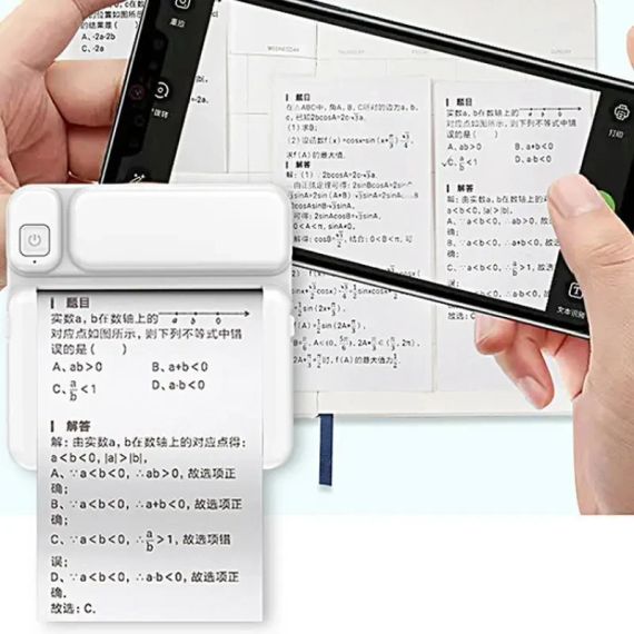 Дитячий портативний термопринтер C19 з Bluetooth і акумулятором принтер миттєвого друку з термопаперою | Зображення 4