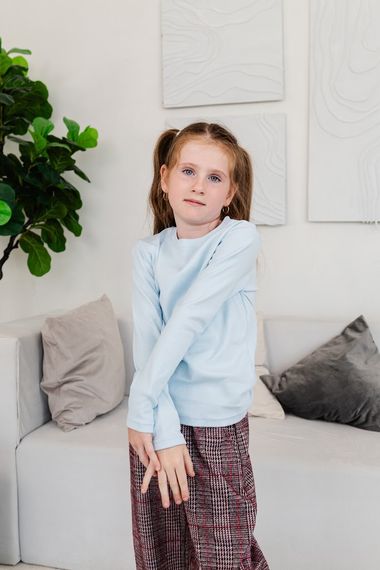 Джемпер для дівчинки Носи своє 146 Світло-блакитний (p-6677-158723) | Зображення 5