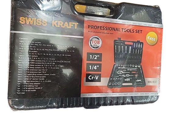 Профессиональный набор инструментов Swiss Kraft MA-430 108 единиц для ремонта в кейсе | Зображення 6