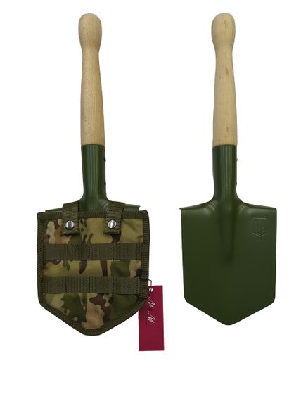 Саперна лопата МСЛ50 хакі в чохлі з MOLLE M&M мультикам (213515) | Зображення 2