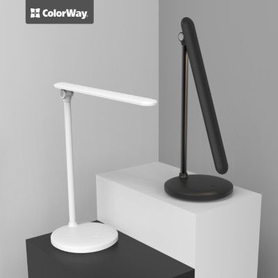 Настольная лампа ColorWay 4W with built-in battery 1800 mAh USB in/out 5V*1A, black (CW-DL02B-B) | Зображення 6