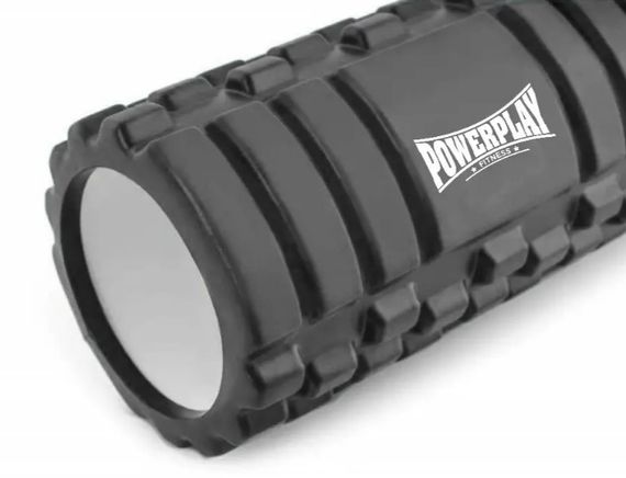 Масажний ролик (роллер) PowerPlay 4404 Massage Roller Сірий 45x14 см (PP_4404_Grey) | Зображення 1