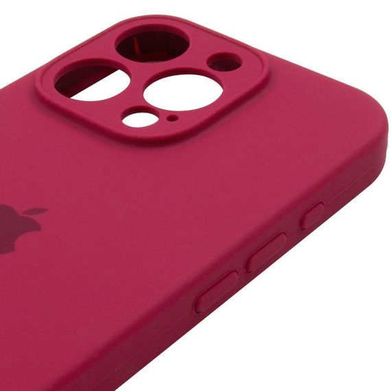 Чохол Silicone Case Full Camera Protective (AA) для Apple iPhone 14 Pro Max (6.7") Червоний / Rose Red | Зображення 3