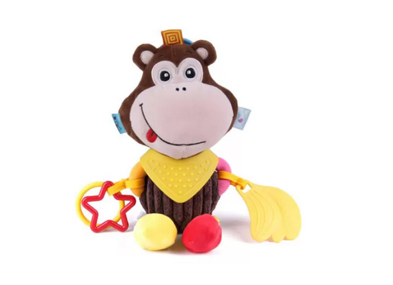 Детская подвеска на коляску D25447 с прорезывателем Обезьянка