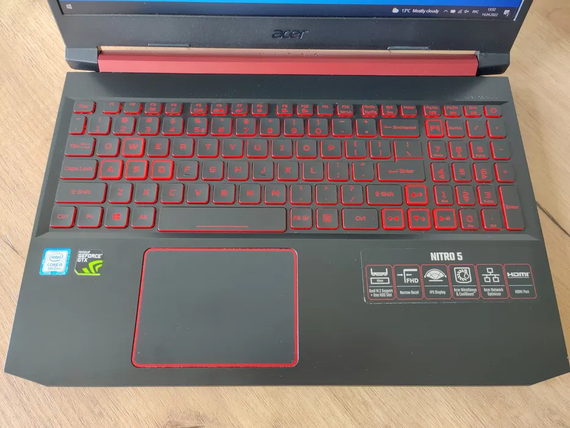 Ноутбук  Acer Nitro 5/15.6 /IPS/FHD/i5 9300H/8Gb/SSD128Gb+HDD500Gb/GTX 1650-4Gb | Зображення 3