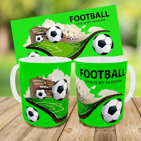 Набор: детская сумка-бананка+кружка Футбол 32х15см,бананка для мальчика футболиста через плечо (00995) | Зображення 2