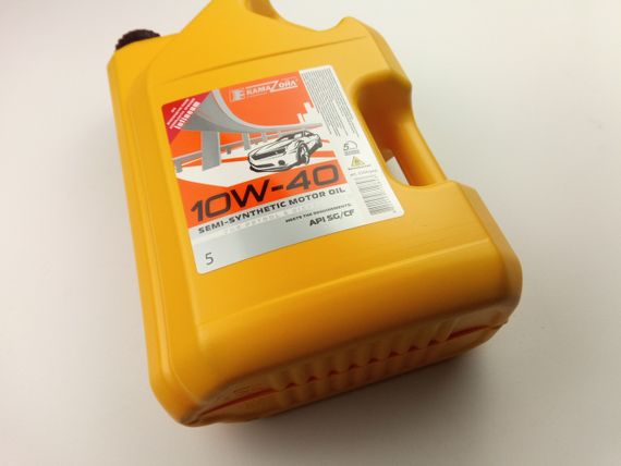 Олива моторна 10W-40 напівсинтетична KAMA OIL 5 л. | Зображення 2