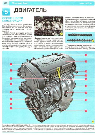 Chevrolet New Aveo. Руководство по ремонту и эксплуатации. Книга | Зображення 4