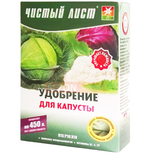 Добриво для капусти мінеральне 300гр (кристал) Квітофор Чистий лист