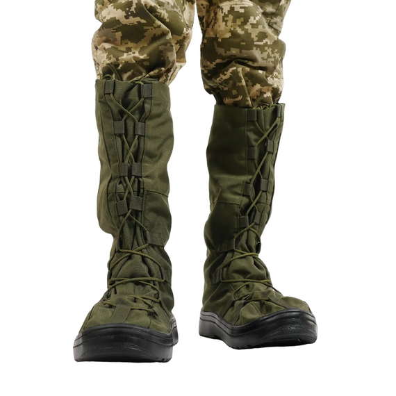 Бахіли тактичні водозахисні на взуття олива M (39-42) | Зображення 2