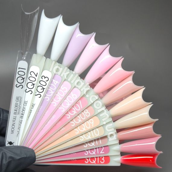 Гель для наращивания Moon Full Builder Gel №SQ11 бежевий без HEMA та TPO, гіпоалергенний 30мл | Зображення 1