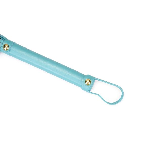 Флоггер Liebe Seele Blue Lamb leather Flogger with Velvet Lining Sex Aura | Зображення 2