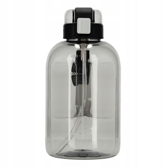 Пляшка для води спортивна 4FIZJO 2000 мл Grey (P-5905973403825) | Зображення 1