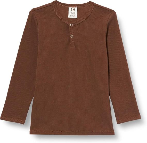 Дитячий лонгслів для хлопчика Green Cotton 110 см Шоколадний (25111258)