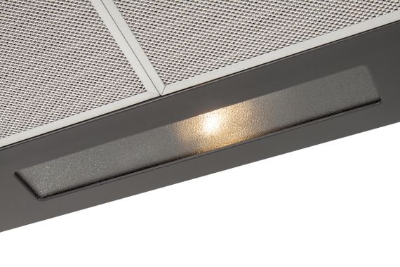 Двухмоторная вытяжка черная плоская Ventolux ROMA 60 BK 2M LUX | Зображення 3