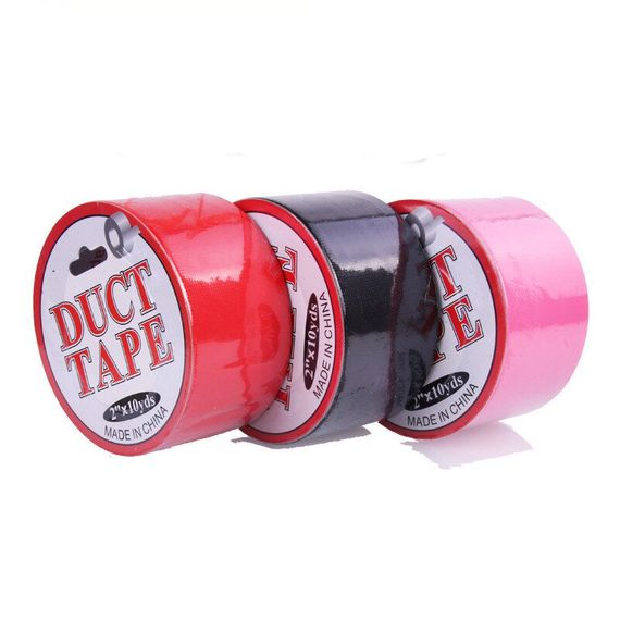 БДСМ- Скотч для бандажу Duct, чорний, 10 м. | Зображення 3