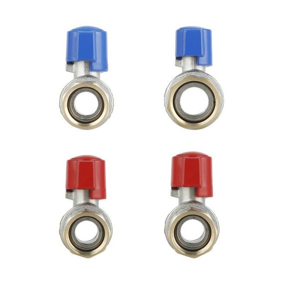 Комплект прямих кранів Thermo Alliance Standart 1/2" ВН -3/4" ВЗ з накидною гайкою для під'єднання котла TAS262RBW1520 | Зображення 6