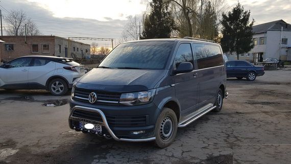 Кенгурятник с усами WT004-ST (нерж) для Volkswagen T6 2015-2024, | Зображення 3