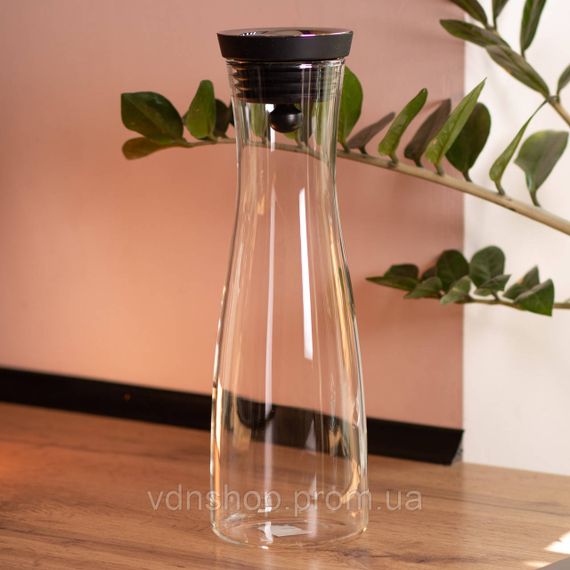 Стеклянный графин с крышкой 1.5 (л) для воды, сока, лимонада HP-19-44 | Зображення 5