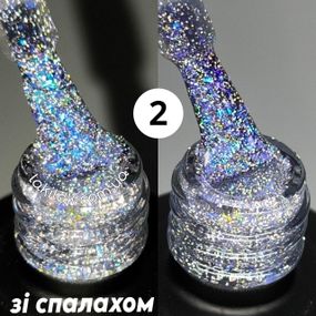 Светоотражающий гель-лак Bee Nails Disco Glitter KD02 8мл