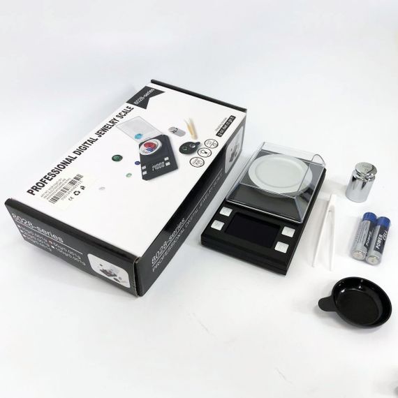 Ваги ювелірні високоточні до 50г, 0.001г точність, 8028, Компактні електронні ваги для ювелірів | Зображення 8