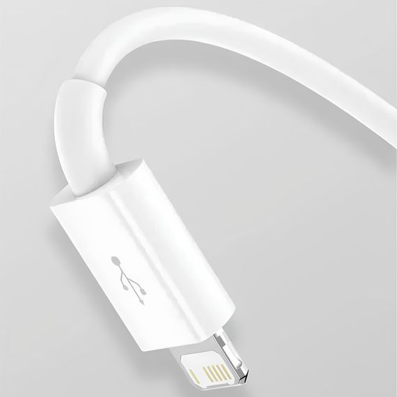 Дата кабель Baseus Superior Series USB to MicroUSB-Lightning-Type-C 3.5A (1.5m) (CAMLTYS) Stellar White | Зображення 5