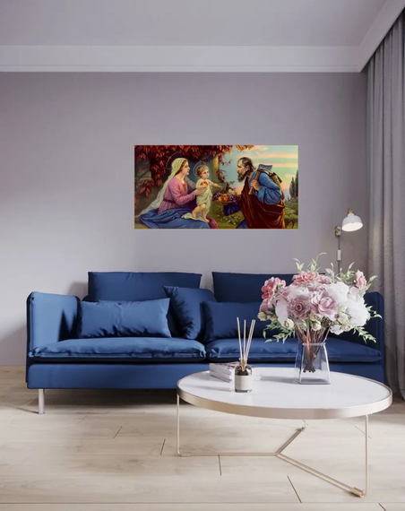 Алмазная мозаика Икона Святая семья 40х70 см ColorArt SS800 | Зображення 6