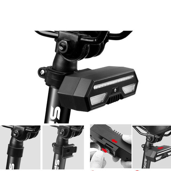 Трекер GPS велосипедний V03B Bike Tacker+Auto Tail Light 2in1 SIM (4GLTE+3GWCDMA+2GGSM) 140/2400mAh Black | Зображення 5
