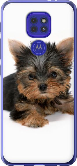 Чехол на Motorola G9 Play Щенок йоркширского терьера "931u-2105-17620"