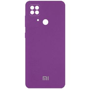 Чехол Silicone Cover Full Camera (AA) для Xiaomi Redmi 10C Full camera, Фіолетовий/Grape