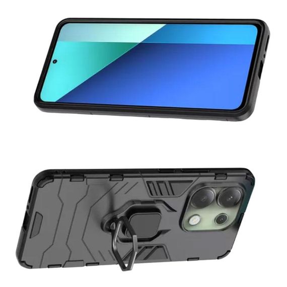 Чохол бампер Primolux Ring Armor для Xiaomi Redmi Note 13 Pro 4G - Black | Зображення 2