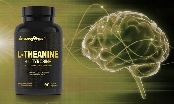 L-теанін та L-тирозин IronFlex L-Theanine + Tyrosine 90 caps | Зображення 1
