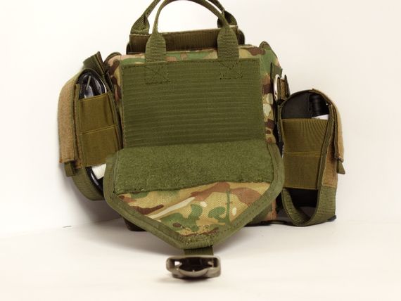 Аптечка тактична військова швидкого знімання Мультикам з двома знімними підсумками для турнікету на MOLLE GEN 4 | Зображення 2