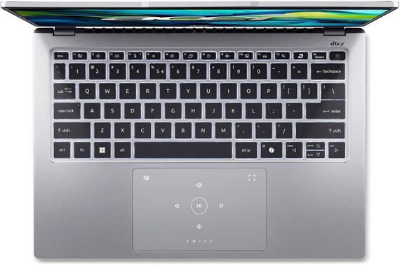 Ноутбук Acer Swift Go 14 SFG14-73 14' 2.8K OLED, Intel U7-155H, 32GB, F1TB, UMA, Lin, сріблястий (NX.KY7EU.002) | Зображення 4