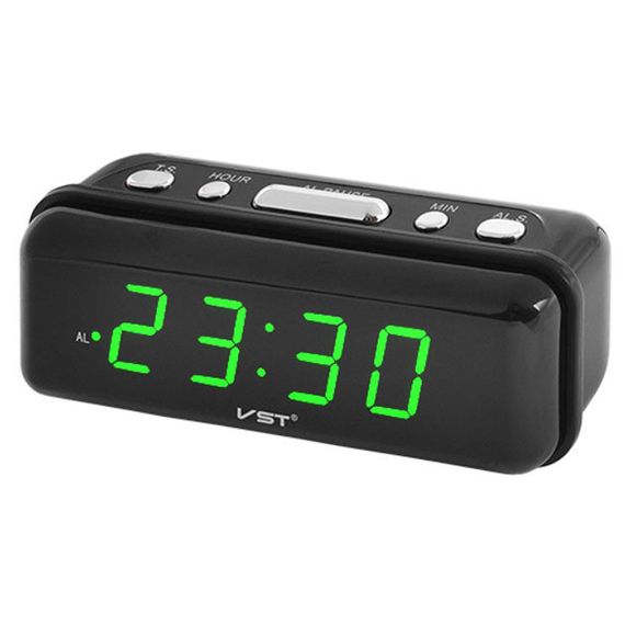 Настільний годинник VST-738-4 з US-276 салатовим підсвічуванням | Зображення 1