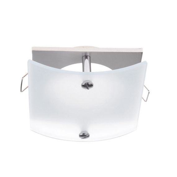 Світильник точковий декоративний HDL-AJ SN/WHITE GLASS MR16