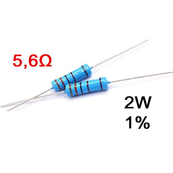 Резистор постійний 2W 5,6Ом ( 5,6Ω) 1% металооксидний | Зображення 2