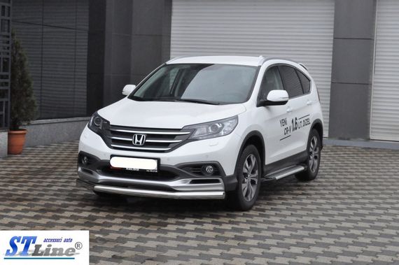 Передняя защита ST008 (нерж.) для Honda CRV 2012-2016 гг | Зображення 2