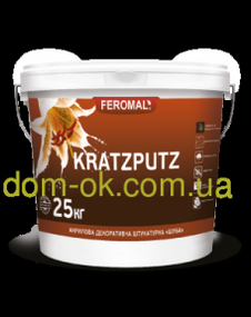 Акрилова декоративна штукатурка "Шуба" Kratzputz, зерно 1,5 мм; 2 мм