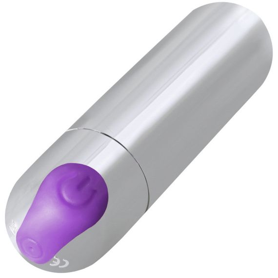 Вібропуля — Best Silver Bullet фіолетовий Sex Aura | Зображення 1