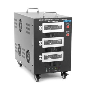 Стабілізатор напруги Conter MSER-30KVA/24KW- 400V-V2 трифазний, сервопривід, монтажу підлоги, LED дисплей, діапазон 225-450V,
