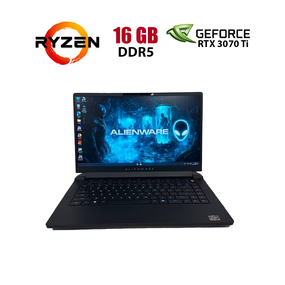 Ігровий ноутбук Б-класу Dell Alienware M15 R7 / 15,6" (2560x1440) IPS / AMD Ryzen 7 6800H (8 (16) ядер по 3,2 - 4,7 ГГц) / 16 ГБ DDR5 / 1000 ГБ SSD / nVidia GeForce RTX 3070 Ti, 8 ГБ GDDR6, 256-біт / WebCam б/в