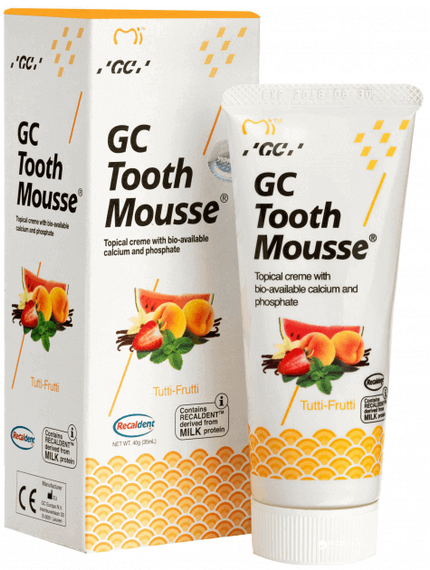 Гель-крем для зубів GC TOOTH MOUSSE, мультифрукт (тутті-фрутті), 35 мл