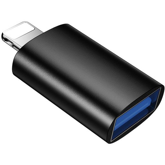 Перехідник Borofone BV26 Lightning Male to USB Female USB2.0 Black | Зображення 1