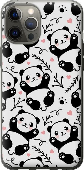 Чехол на iPhone 12 Pro Max Панды "4318u-2054-17620"