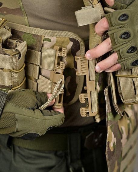 Плитоноска 4 точки сброса мультикам Attack с напашником ВТ1003 | Зображення 9